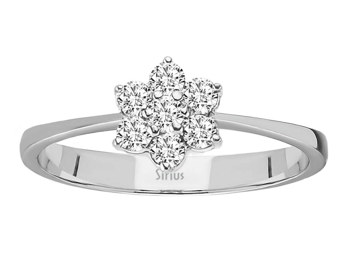 Diamant Blume Ring