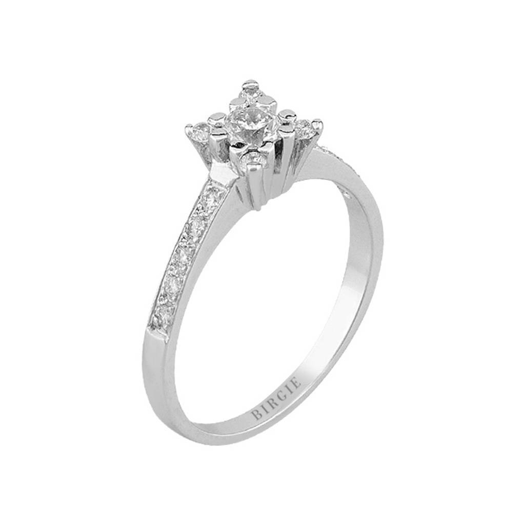 0.46 Carat Diamant Halo Ring