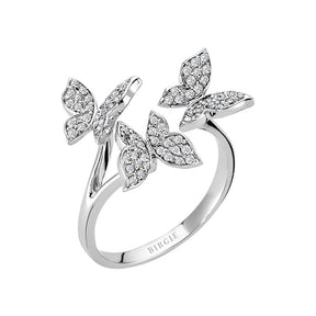 Diamant Schmetterling Ring