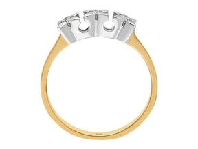 0.11 Karat Diamant Trilogy Ring