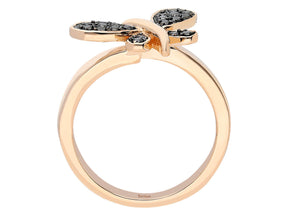 Schwarz Diamant Libelle Ring