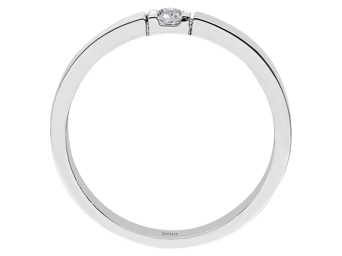 0.08 Carat Diamant Solitär Ring