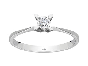 0,17 Carat Diamant Solitär Ring