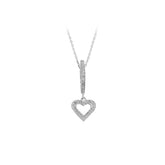 Herz Diamant Tropfen Collier