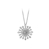 Diamant Schneeflocken Collier