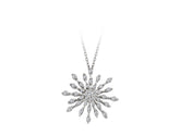 Diamant Schneeflocken Collier