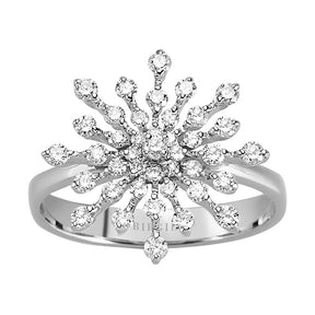 Diamant Schneeflocken Ring