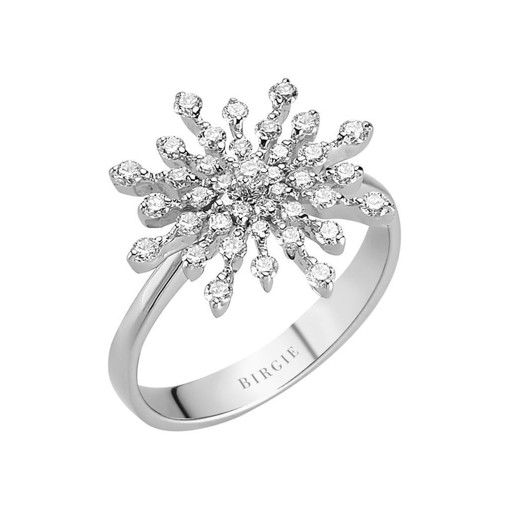 Diamant Schneeflocken Ring