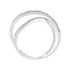 Diamant Doppelreihe Ring