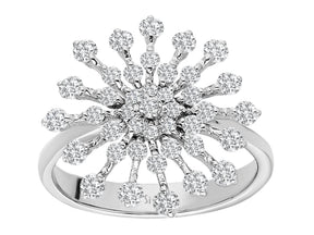 Diamant Schneeflocke Ring