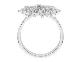 Diamant Schneeflocke Ring