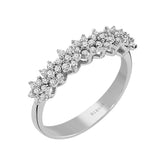 Diamond 7 Flowers Ring