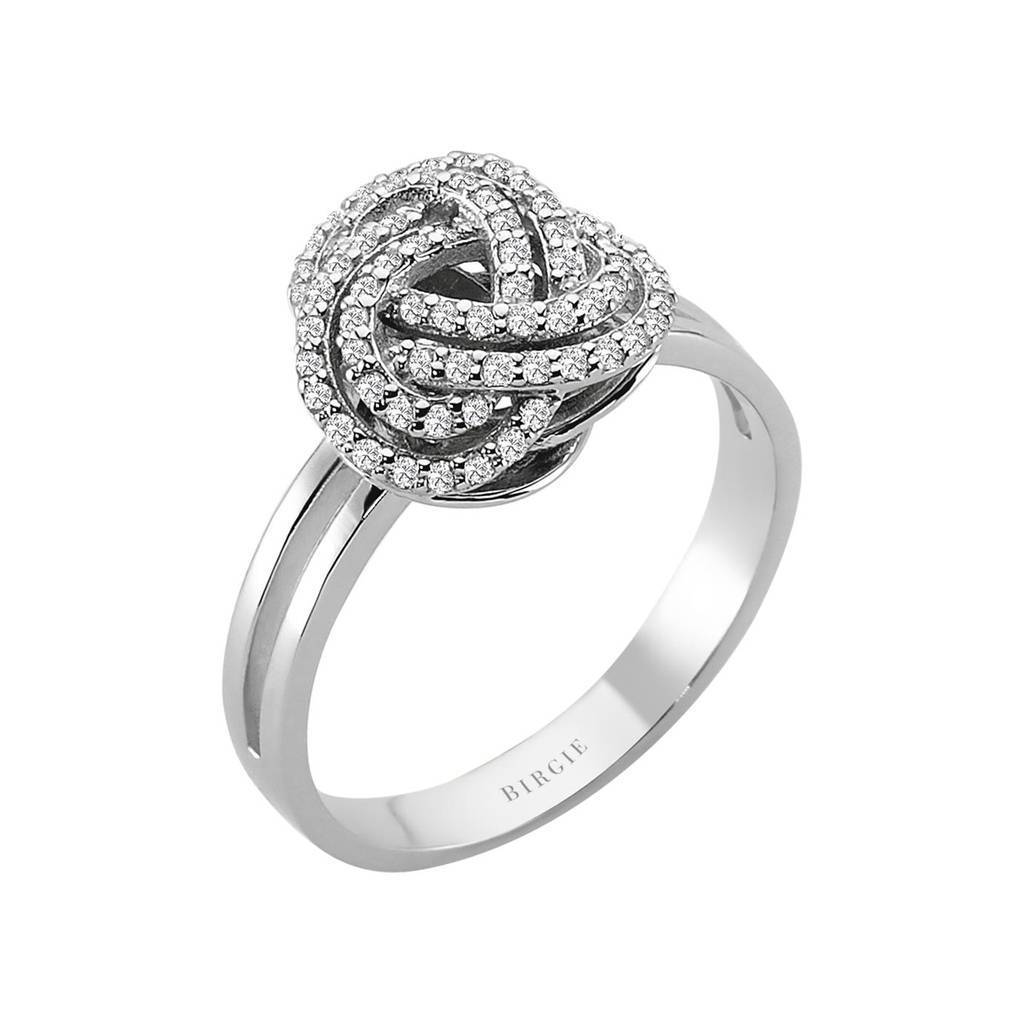 Diamant Endlose Spiral Ring