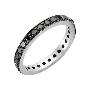 Black Diamond Eternity Wedding Ring