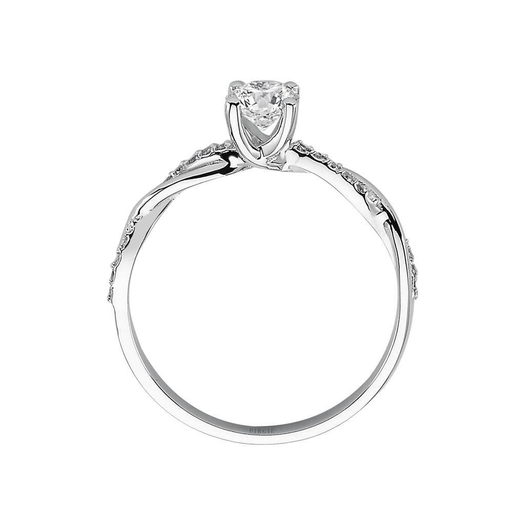 0,48 Gesamtkarat Diamant Halo Solitaire Ring