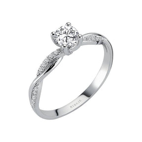 0,48 Gesamtkarat Diamant Halo Solitaire Ring