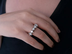 1,20 Carat Diamant 5 Steine Allianz