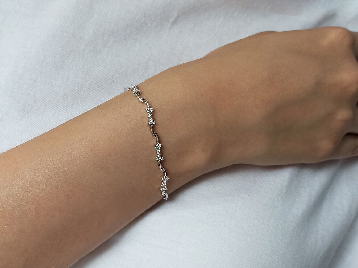 Diamant Herz Armband