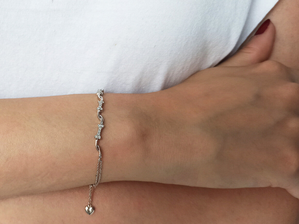 Diamant Herz Armband