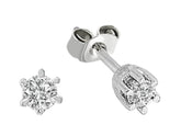 0.26 Carat Diamant Solitär Ohrstecker