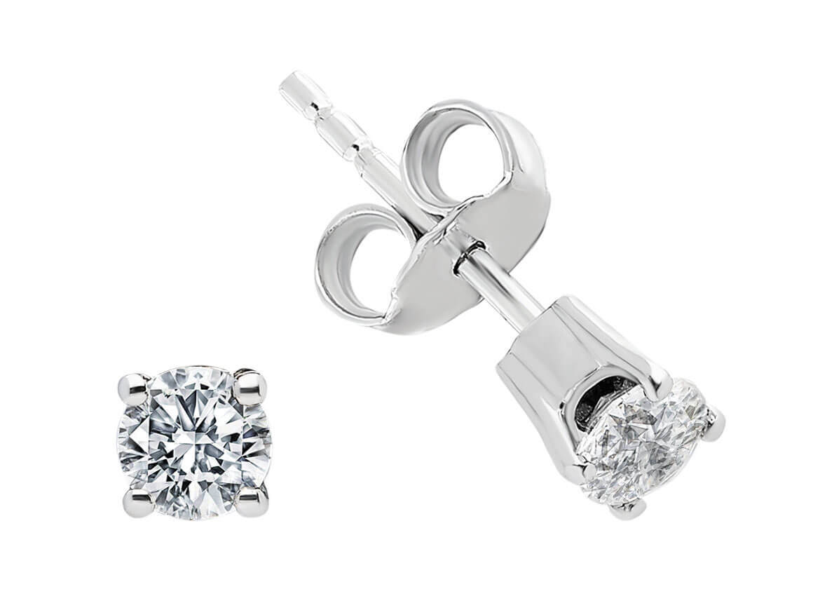 0.50 Carat Diamant Solitär Ohrstecker