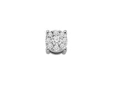 0.30 Carat Diamant Effekt Solitaire Herren Ohrstecker