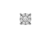 0.60 Carat Diamant Effekt Solitaire Herren Ohrstecker