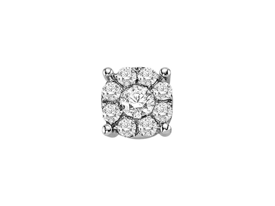 1.50 Carat Diamant Effekt Solitaire Herren Ohrstecker