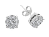 0,80 Carat Diamant Effekt Solitaire Ohrstecker