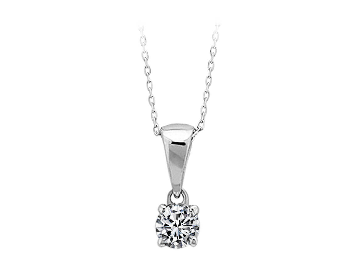 0.17 Carat Diamant Solitär Collier