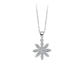 Diamant Blume Halskette