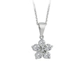 Diamant Blume Halskette