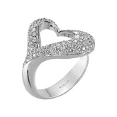 Bague coeur diamant