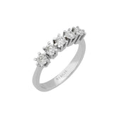 0.86 Carat Diamond 5 Stone Engagement Ring