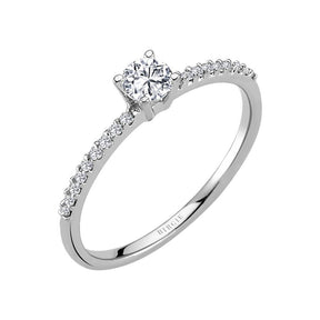 Bague solitaire diamant 0,23 carat