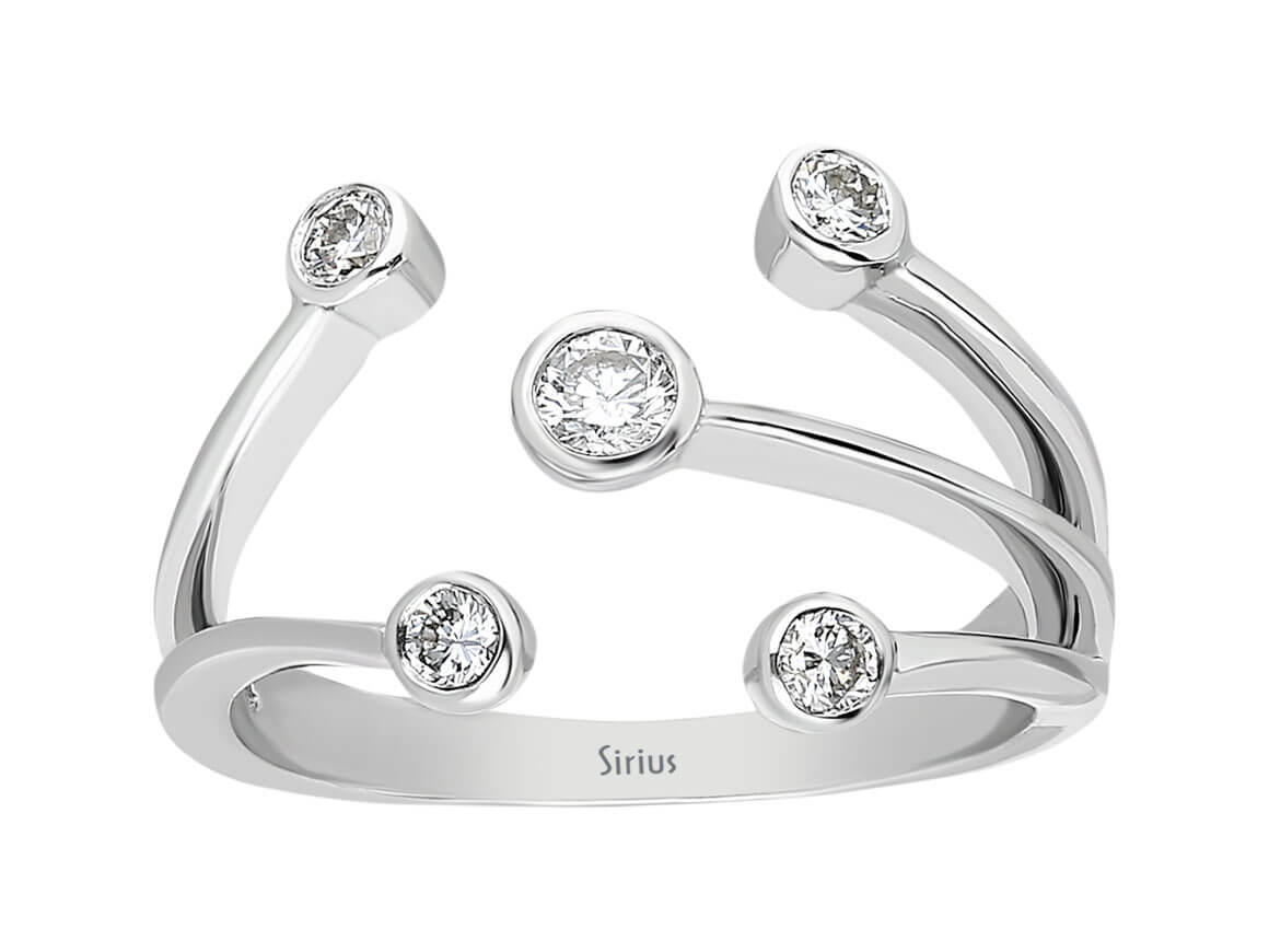 Diamant Liebe Spirale Ring