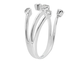 Diamant Liebe Spirale Ring