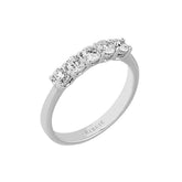 Bague de fiançailles 5 pierres diamant 0,65 carat