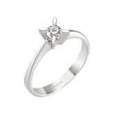 Bague solitaire diamant 0,20 carat