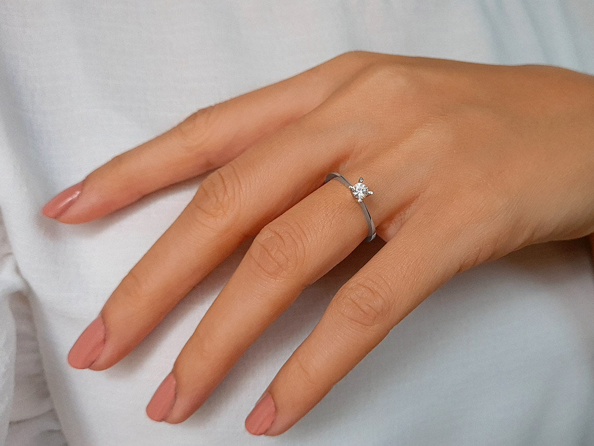 0.21 Carat Diamant Solitaire Ring