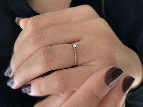 0.05 Karat Diamant Solitär Ring