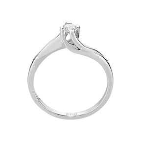 0.11 Karat Diamant Solitär Ring