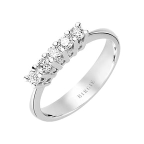 0.42 Carat Diamant 5 Stein Allianz