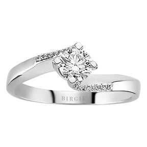 0.45 Gesamtkarat Diamant Solitaire Ring