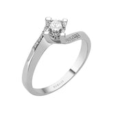 0.45 Gesamtkarat Diamant Solitaire Ring