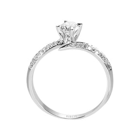 0.45 Gesamtkarat Diamant Solitaire Ring