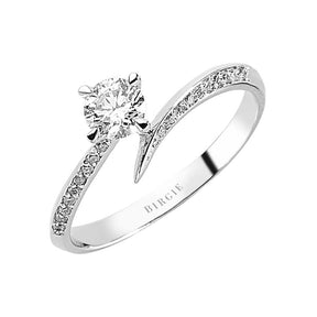 0.45 Gesamtkarat Diamant Solitaire Ring