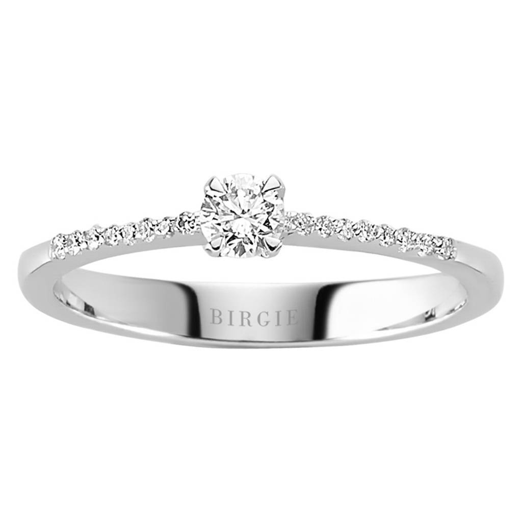 0.24 Gesamtkarat Diamant Solitaire Ring