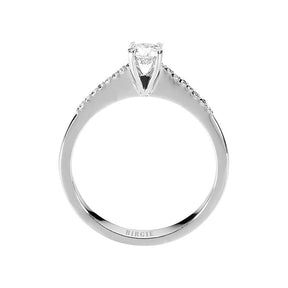 0.24 Gesamtkarat Diamant Solitaire Ring