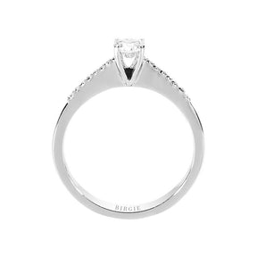 0.35 Gesamtkarat Diamant Solitaire Ring